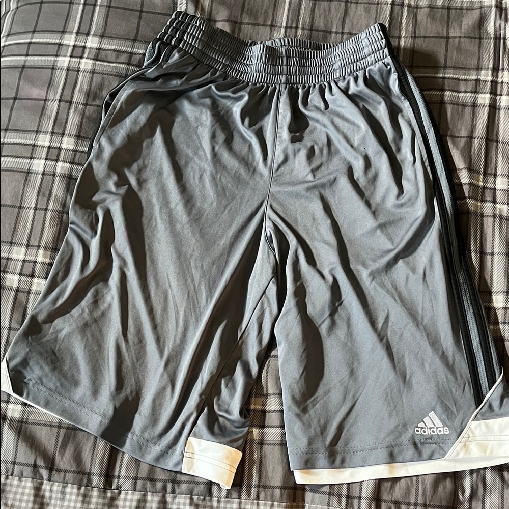 Adidas Men's Gray Athletic Shorts